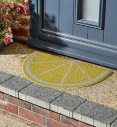 Rackhams Lemon Halfmoon Doormat - thumbnail 2