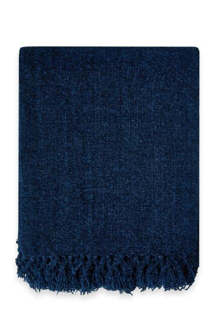 "Rackhams Darcy Tassel Navy Throw - 60x80""" - image 1