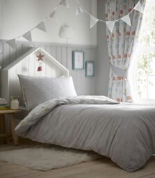 Rackhams Sheep Dreams Children Reversible Bedding Duvet Cover Set - Cream - Toddler - thumbnail 2