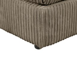 Rackhams Dylan Jumbo Cord Fabric Footstool in Coffee - thumbnail 4