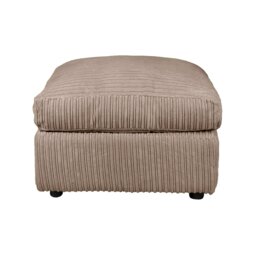 Rackhams Dylan Jumbo Cord Fabric Footstool in Coffee - thumbnail 3