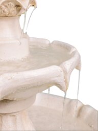 Rackhams Aruna Elegant 3-Tier Outdoor Water Fountain Self-Contained Stunning Garden Feature with Cascading Waterfall - thumbnail 4