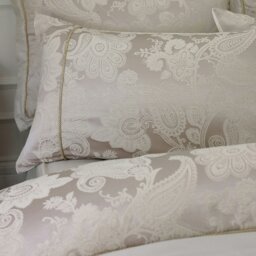 Rackhams Opulent Jacquard Duvet Cover Set Champagne Gold - Super King - Champagne Gold - thumbnail 2
