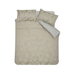 Rackhams Opulent Jacquard Duvet Cover Set Champagne Gold - Super King - Champagne Gold - thumbnail 4