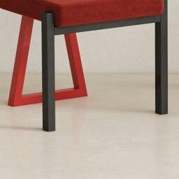 Rackhams Adetokunbo Accent Dining Chair, Black & Red - Style A - thumbnail 6