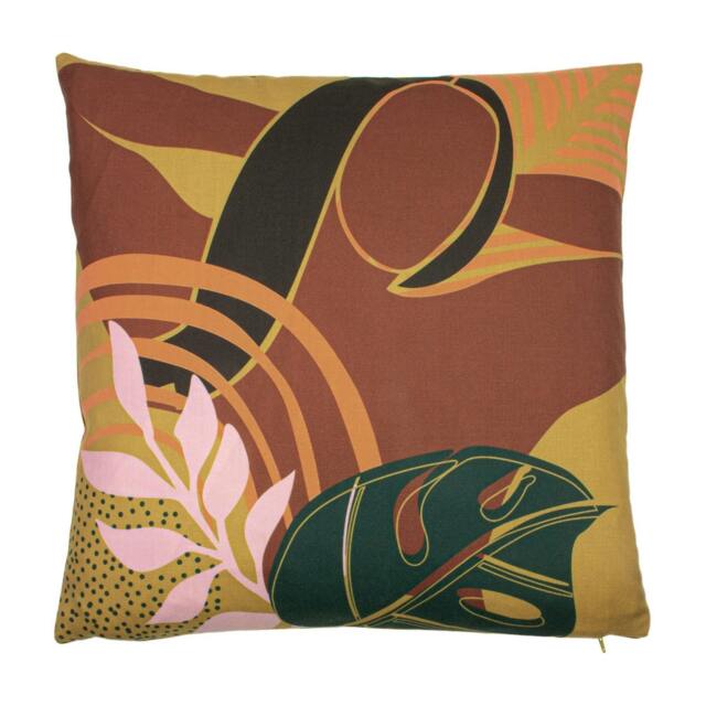 Rackhams Vida Botanical Cushion Cover - Multicoloured - 50cm x 50cm - Multicoloured - 100% Polyester - image 1