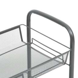 Rackhams 4-Tier Kitchen Trolley Grey 46x26x85 cm Iron - thumbnail 5