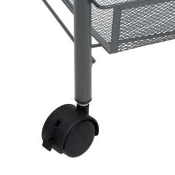 Rackhams 4-Tier Kitchen Trolley Grey 46x26x85 cm Iron - thumbnail 6