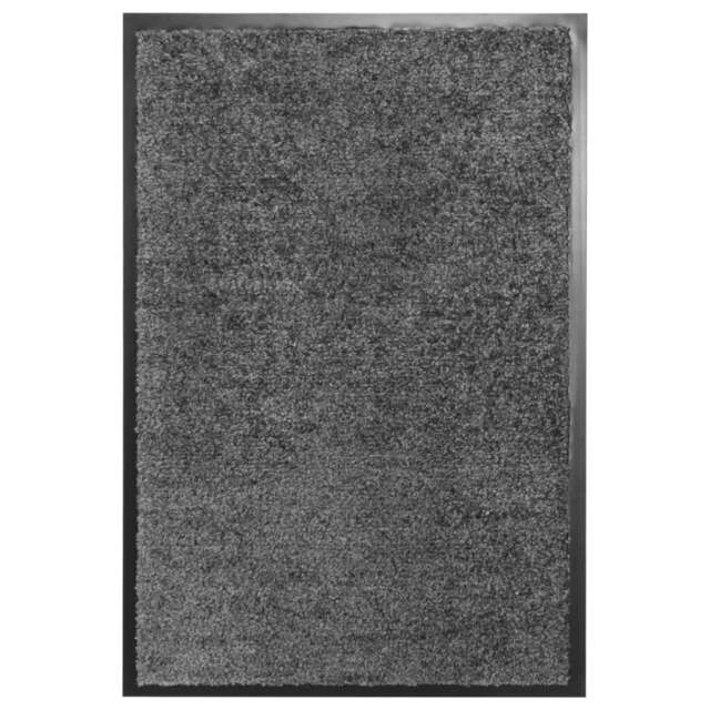 Rackhams Doormat Washable Anthracite 40x60 cm - image 1