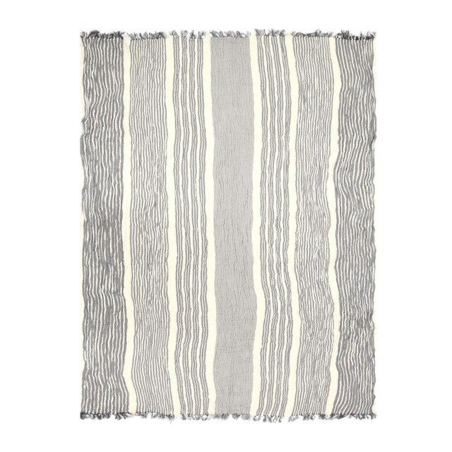 Rackhams Lulu Muslin Cotton Bath Sheet - Slate Grey - image 1