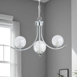 Rackhams Jimena 3 Light Polished Chrome Pendant Ceiling Light