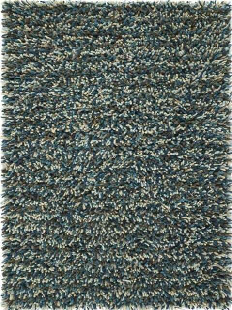 Rackhams Rocks Blue Shaggy Pile Wool Rug - 160X230 cm - image 1