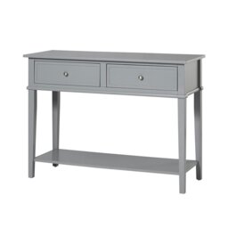 Rackhams Franklin Console Table with 2 Drawers Grey - Grey - thumbnail 2