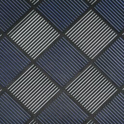 Rackhams Platina Scraper Rubber Doormat, 40x70cm, Silver/Blue - thumbnail 4