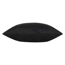 Rackhams Plain Outdoor Cushion Cover - Black - 55cm x 55cm - Black - 100% Polyester - thumbnail 3