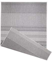 Rackhams Duo Weave Outdoor Grey Rug Fine Line - 120X170 cm - thumbnail 1