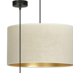 Rackhams HILDE Pendant lamp 1 x E27 Black with White Shade - thumbnail 2