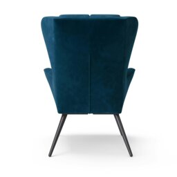 Rackhams Dalton Accent Chair in Velvet Blue - thumbnail 3