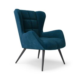 Rackhams Dalton Accent Chair in Velvet Blue