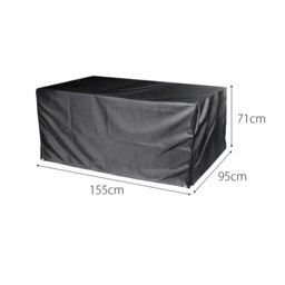 Rackhams Cozy Bay EZBreathe Rectangular Dining Table Cover in Black - Black - Polyester - 1 - thumbnail 2