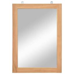 Rackhams Wall Mirror Solid Teak 50x70 cm - thumbnail 1