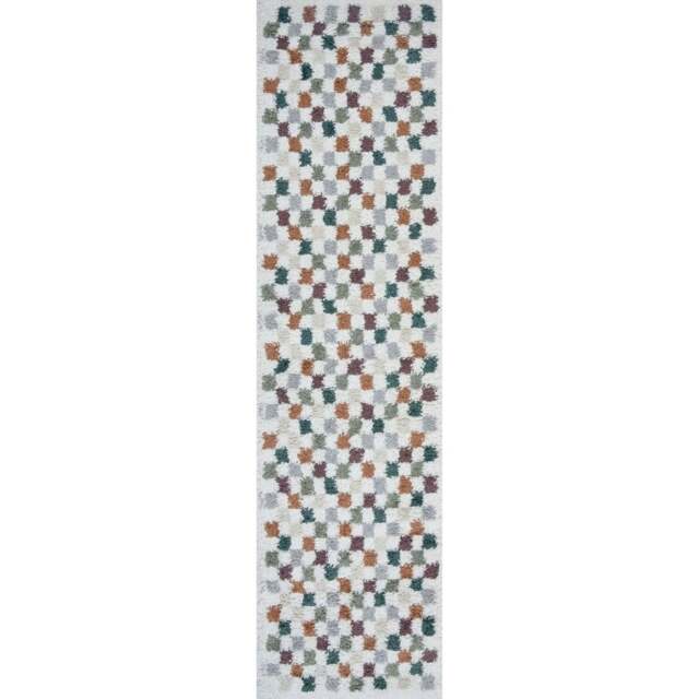 Rackhams Moodi Shaggy Multicolour Pulseway Rug - 80X300 cm