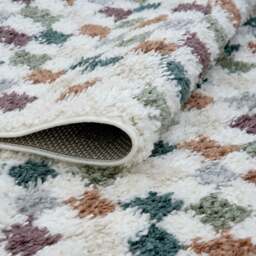 Rackhams Moodi Shaggy Multicolour Pulseway Rug - 80X300 cm - thumbnail 5