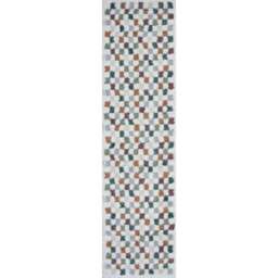 Rackhams Moodi Shaggy Multicolour Pulseway Rug - 80X300 cm - thumbnail 1