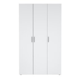 Rackhams Pepe Wardrobe with 3 doors in Oak with White High Gloss - White - Malemine - 1 - thumbnail 2