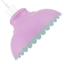 Rackhams Industrial and Modern Petal Design Soft Lilac Metal Ceiling Pendant Light Shade - thumbnail 3