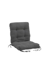Rackhams 110*50cm Lawn Chair Garden Seat Cushion - Grey - thumbnail 1