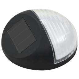 Rackhams Outdoor Solar Wall Lamps LED 24 pcs Round Black - thumbnail 3