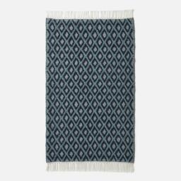 Rackhams Tula Handwoven Teal & Navy Textured Rug - 120 x 170 cm - thumbnail 2