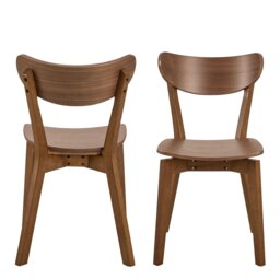 Rackhams Roxby Dining Chairs in Walnut Set of 2 - 1 - thumbnail 2