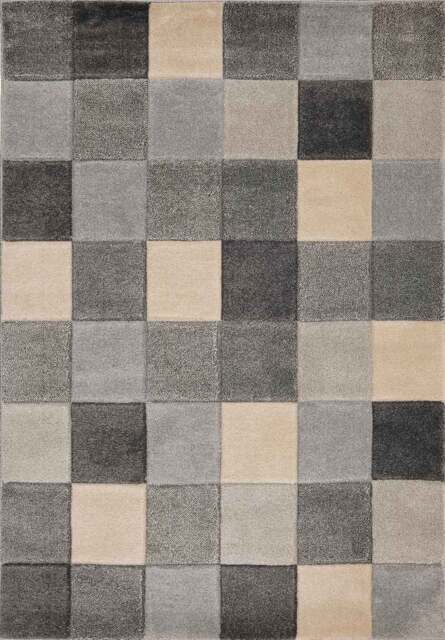 Rackhams Newport Blocks Grey Rug – Geometric Style - 120X170 cm - image 1