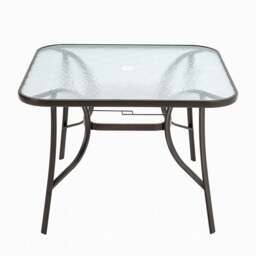 Rackhams 3/5pcs Garden Patio Dining Set Outdoor Furniture - Black - 4 Chairs with a Table - thumbnail 6