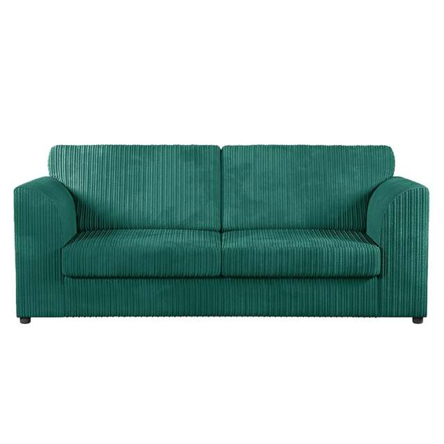 Rackhams Luxor Full Jumbo Cord 3 Seater – Full Back - Teal