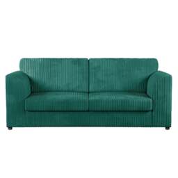 Rackhams Luxor Full Jumbo Cord 3 Seater – Full Back - Teal - thumbnail 1