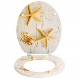 Rackhams WC Toilet Seat MDF Lid Starfish - thumbnail 2