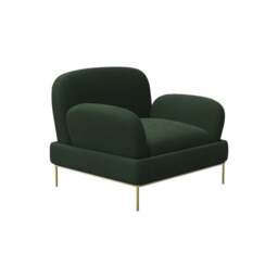 Rackhams Ernest Armchair, Velvet - Brown - thumbnail 5