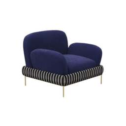 Rackhams Ernest Armchair, Velvet - Brown - thumbnail 4