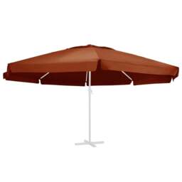 Rackhams Replacement Fabric for Outdoor Parasol Terracotta 600 cm