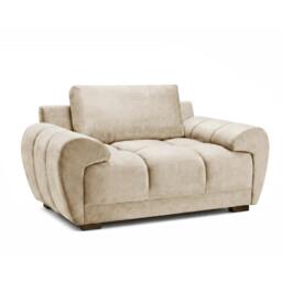 Rackhams Zura Plush Velvet Large Armchair - Cream, Grey or Mocha - Mocha - thumbnail 1