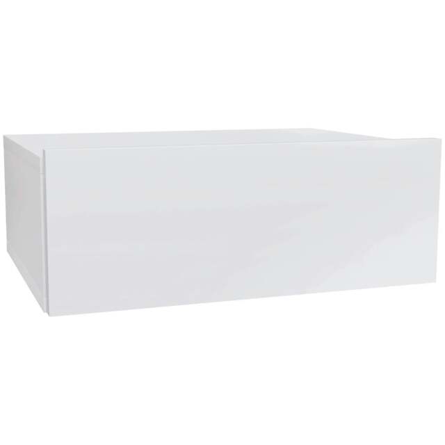 Rackhams Floating Bedside Table, Wall-Mounted Nightstand with Storage Drawer, Small Side End Table for Bedroom, White