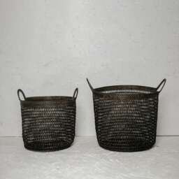 Rackhams Rattan Laundry basket for blankets - Natural - 40 - thumbnail 4