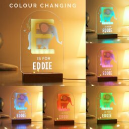 Rackhams Personalised Animal Alphabet Wooden Based LED Light - thumbnail 4