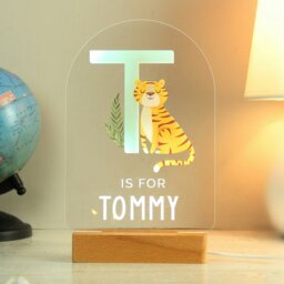 Rackhams Personalised Animal Alphabet Wooden Based LED Light - thumbnail 2