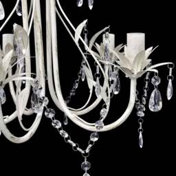 Rackhams Crystal Pendant Ceiling Lamp Chandelier Elegant 5 Bulb Sockets - thumbnail 3
