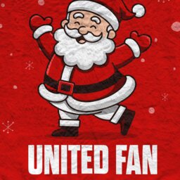 Rackhams Santa is a United Football Fan - Luxury Fleece Blanket 150cm X 150cm - thumbnail 3