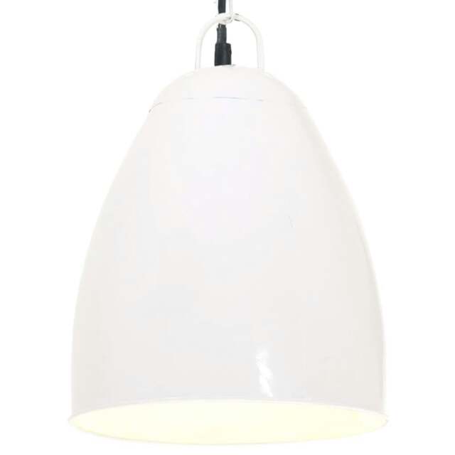 Rackhams Industrial Hanging Lamp 25 W White Round 32 cm E27